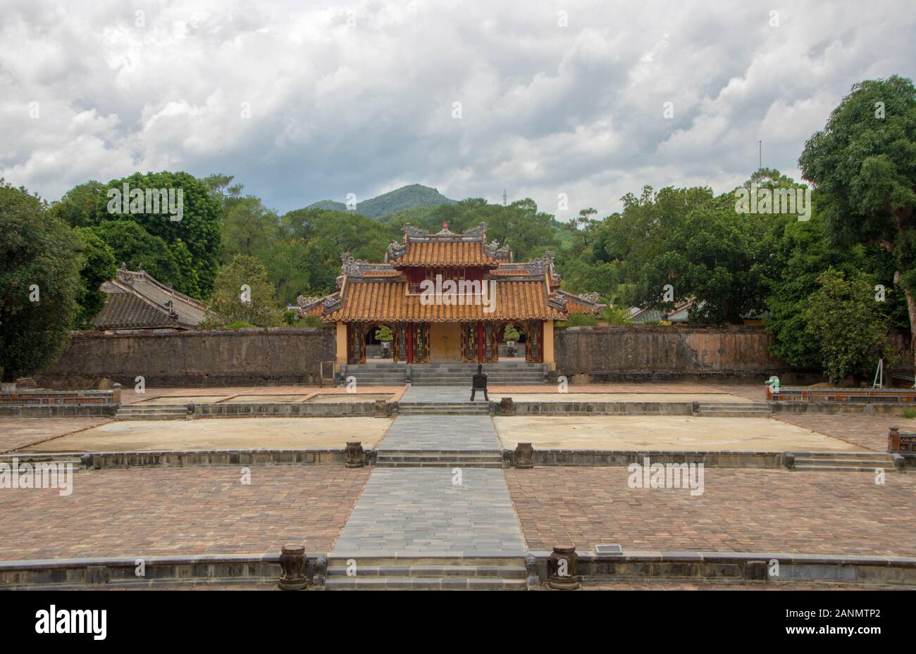 La tomba imperiale di Minh Mang in tinta, Vietnam Foto Stock