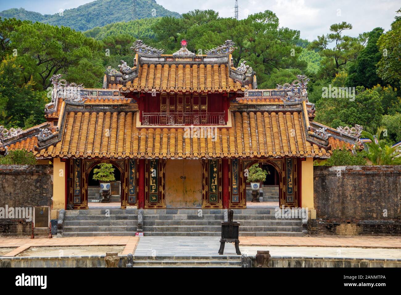 La tomba imperiale di Minh Mang in tinta, Vietnam Foto Stock