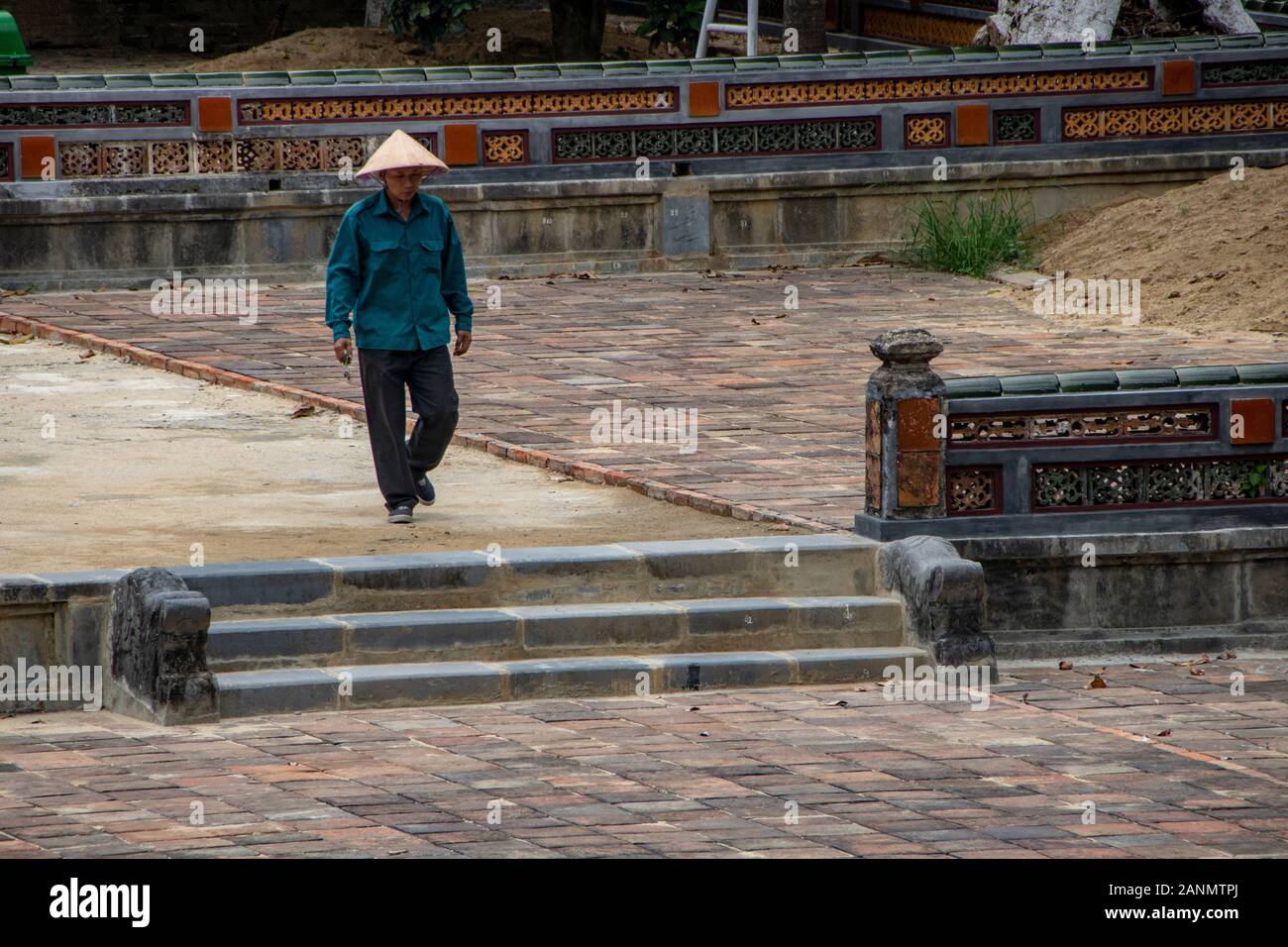 La tomba imperiale di Minh Mang in tinta, Vietnam Foto Stock