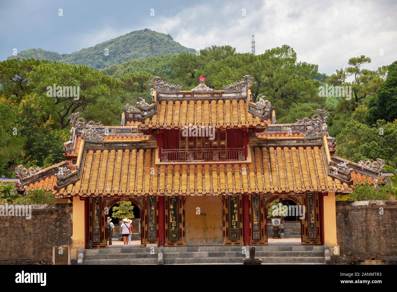 La tomba imperiale di Minh Mang in tinta, Vietnam Foto Stock
