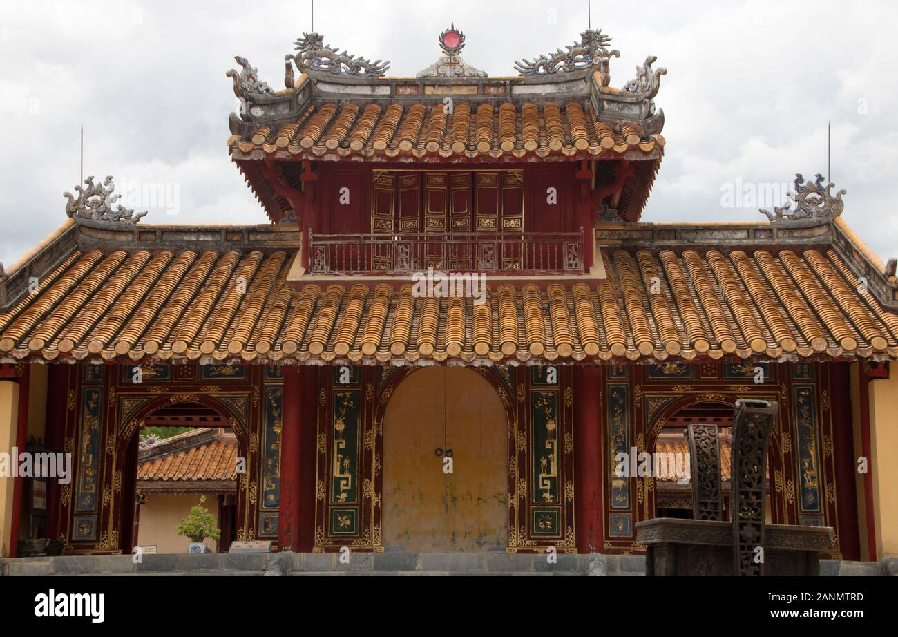 La tomba imperiale di Minh Mang in tinta, Vietnam Foto Stock
