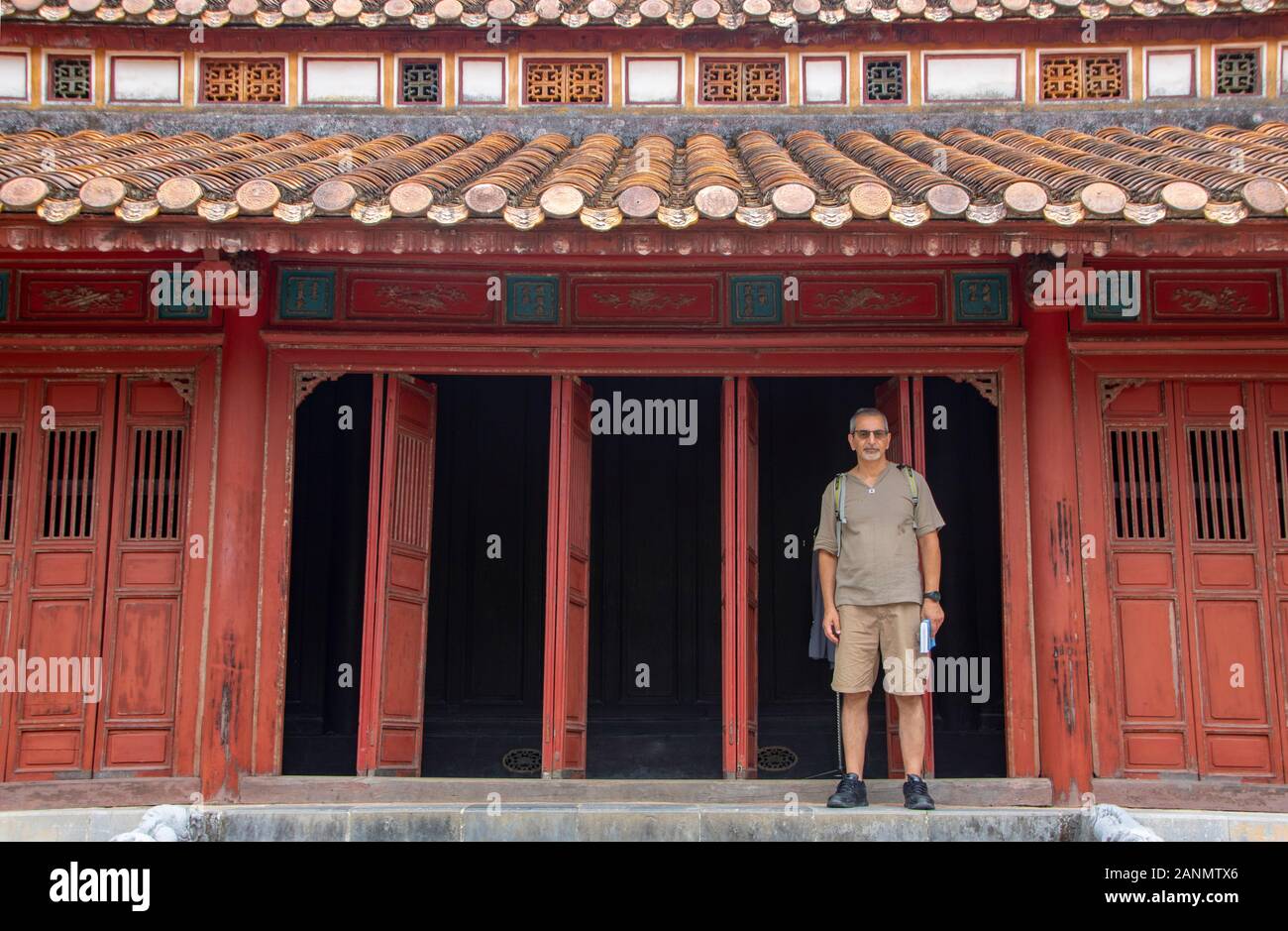 La tomba imperiale di Minh Mang in tinta, Vietnam Foto Stock