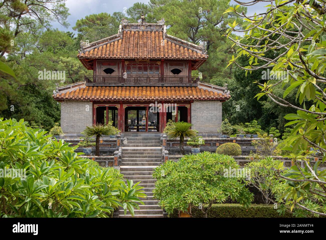 La tomba imperiale di Minh Mang in tinta, Vietnam Foto Stock