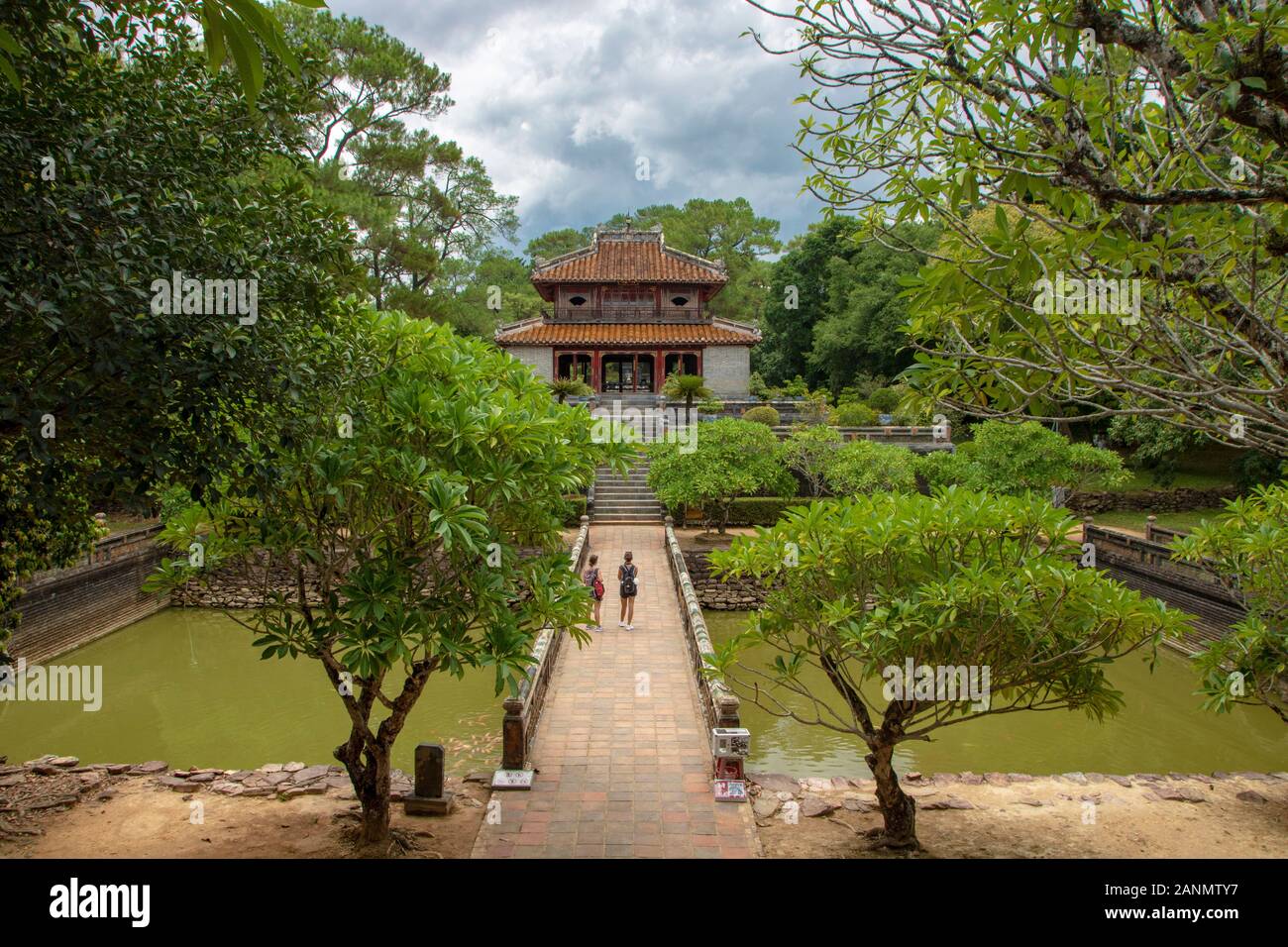 La tomba imperiale di Minh Mang in tinta, Vietnam Foto Stock