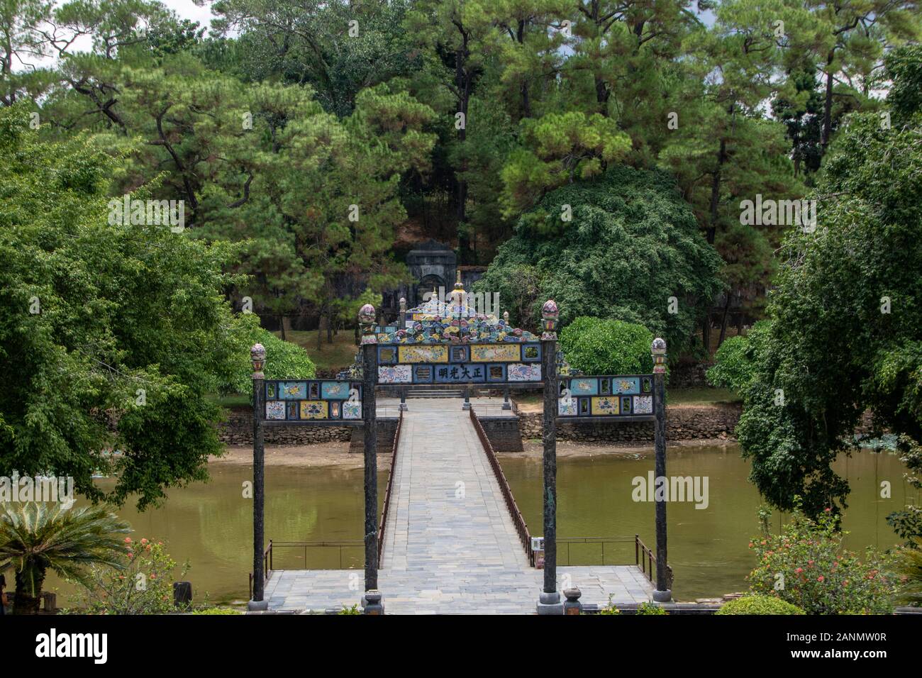 La tomba imperiale di Minh Mang in tinta, Vietnam Foto Stock