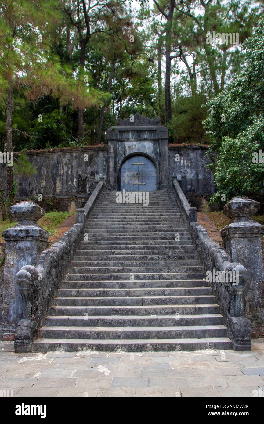 La tomba imperiale di Minh Mang in tinta, Vietnam Foto Stock