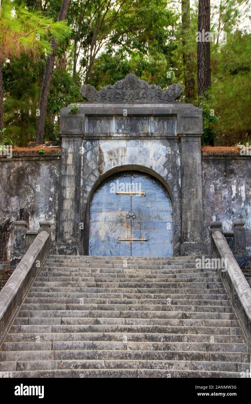La tomba imperiale di Minh Mang in tinta, Vietnam Foto Stock