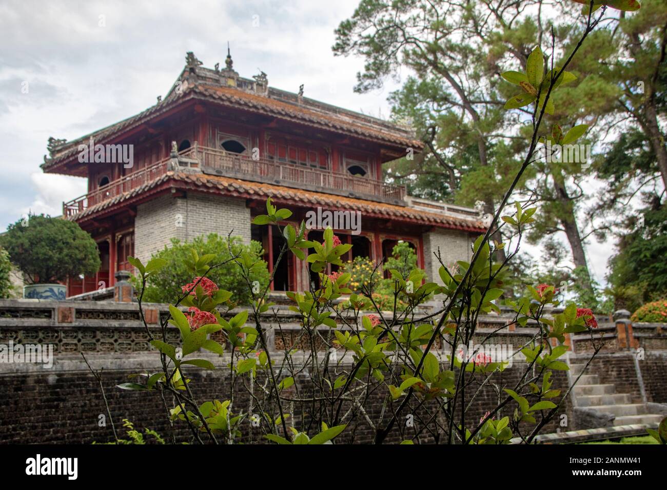La tomba imperiale di Minh Mang in tinta, Vietnam Foto Stock