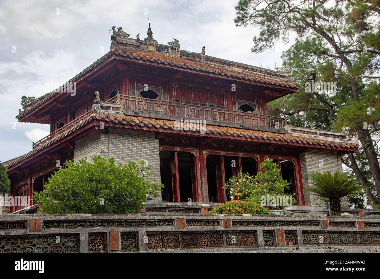 La tomba imperiale di Minh Mang in tinta, Vietnam Foto Stock