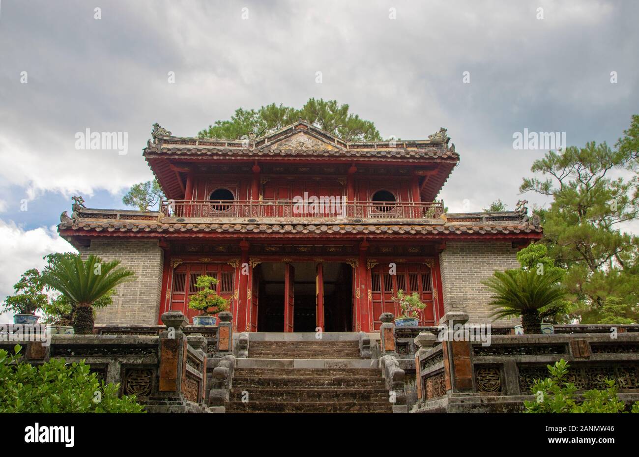 La tomba imperiale di Minh Mang in tinta, Vietnam Foto Stock