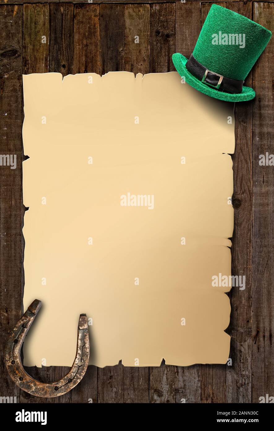 St in legno di Patrick Foto Stock