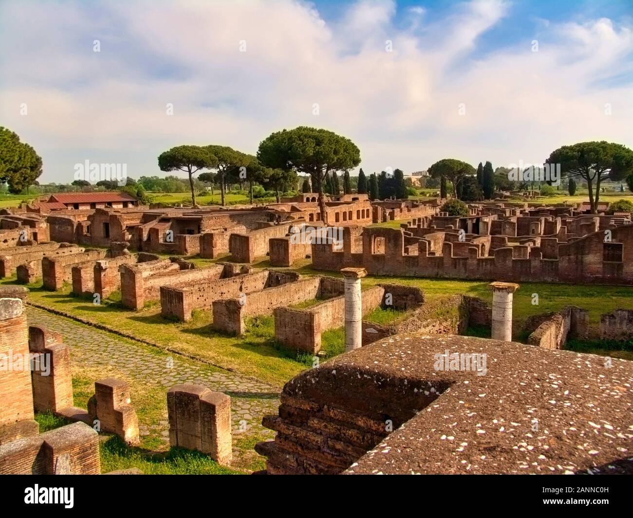 Ostia Antica, il porto di Roma antica, Italia. Foto Stock