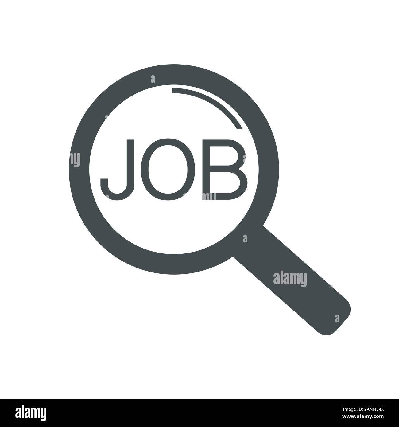 Ricerca di lavoro logo 2. Ricerca di lavoro icona sopra Illustrazione Vettoriale