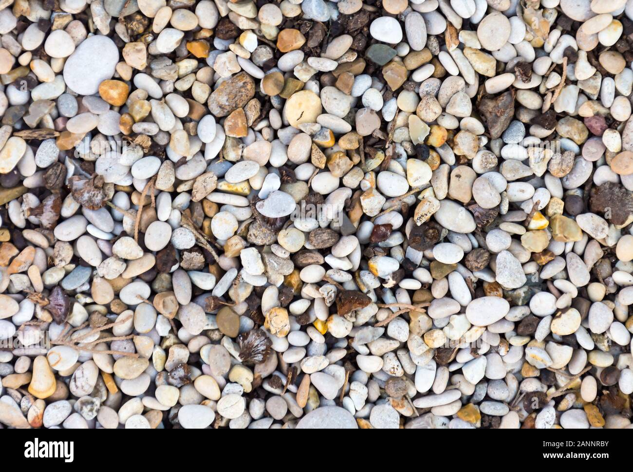 Spiaggia Spiaggia di roccia sfondi, texture ciottoli Foto Stock