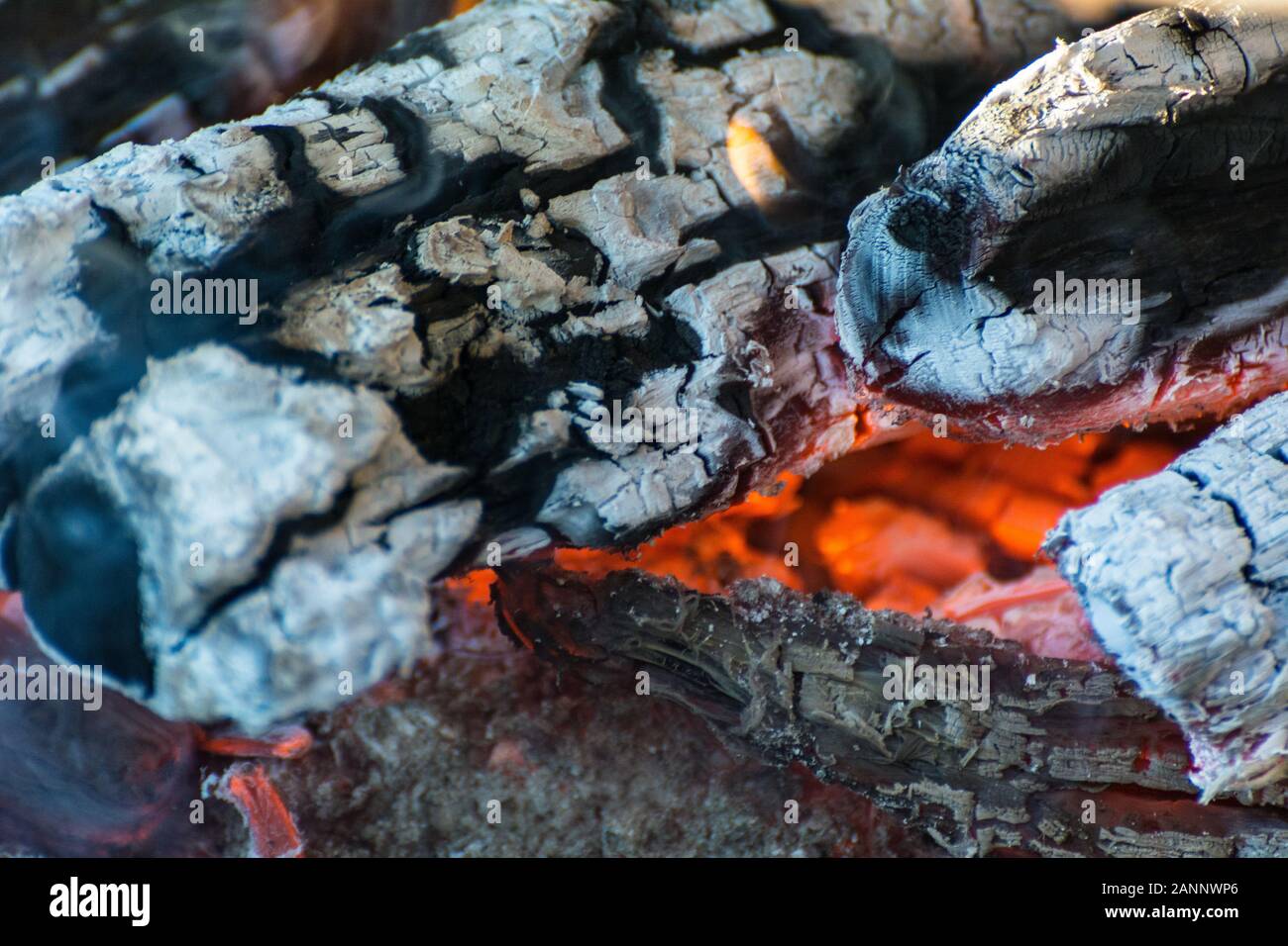 Il fuoco e le fiamme luminose Foto Stock