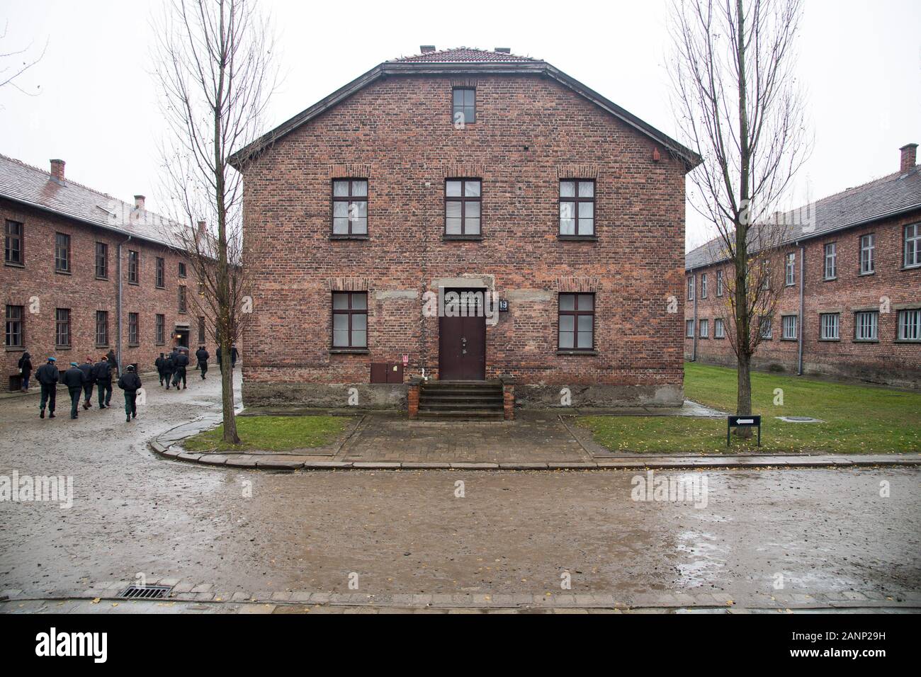 Il blocco 19 (Barrack 19) nella Germania nazista Konzentrationslager Auschwitz mi Stammlager (Auschwitz I campo di concentramento il campo principale) da maggio 1940 a gennaio Foto Stock