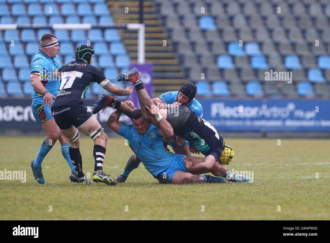 Parma, Italia, 18 gen 2020, Giosuè zilocchi (zebre) durante Zebre Rugby vs Bristol Bears - Rugby Challenge Cup - Credito: LPS/Massimiliano Carnabuci/Alamy Live News Foto Stock