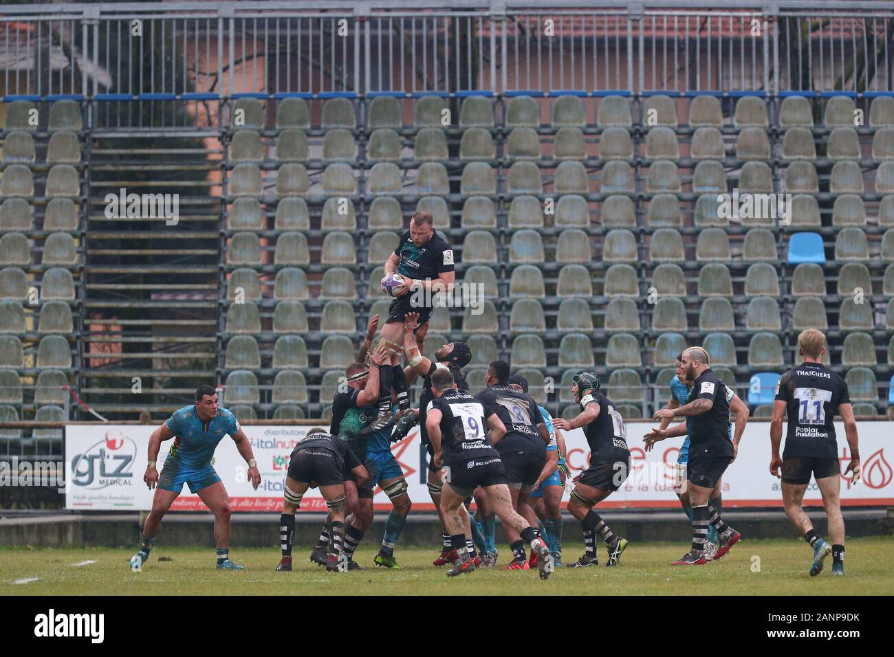 Parma, Italia, 18 gen 2020, joe joyce (orsi) durante Zebre Rugby vs Bristol Bears - Rugby Challenge Cup - Credito: LPS/Massimiliano Carnabuci/Alamy Live News Foto Stock