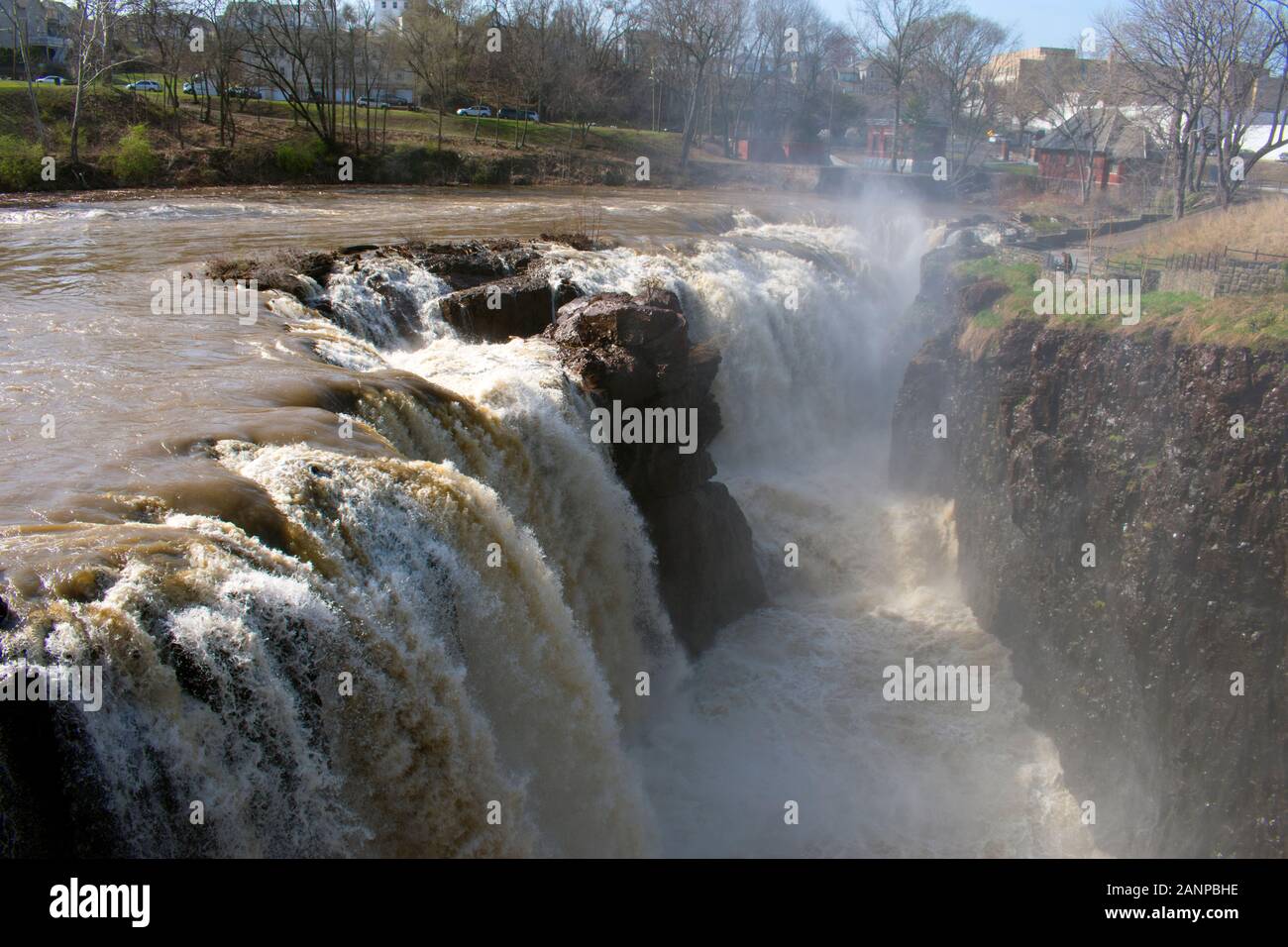 Paterson Great Falls, Passaic River -03 Foto Stock