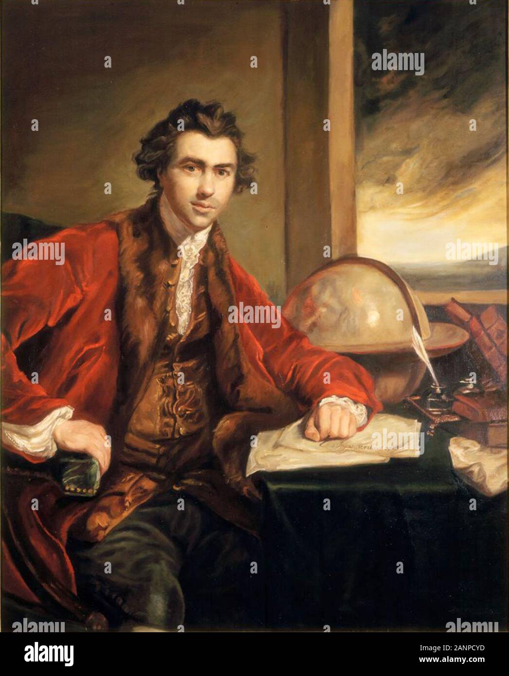 Sir Joseph Banks, 1° Baronet, (1743 - 1820) naturalista inglese e botanico Foto Stock