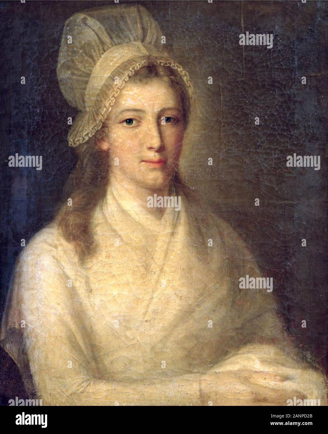 Charlotte Corday, Marie-Anne Charlotte de Corday d'Armont (1768 - 1793), noto come Charlotte Corday, figura della Rivoluzione Francese. Foto Stock