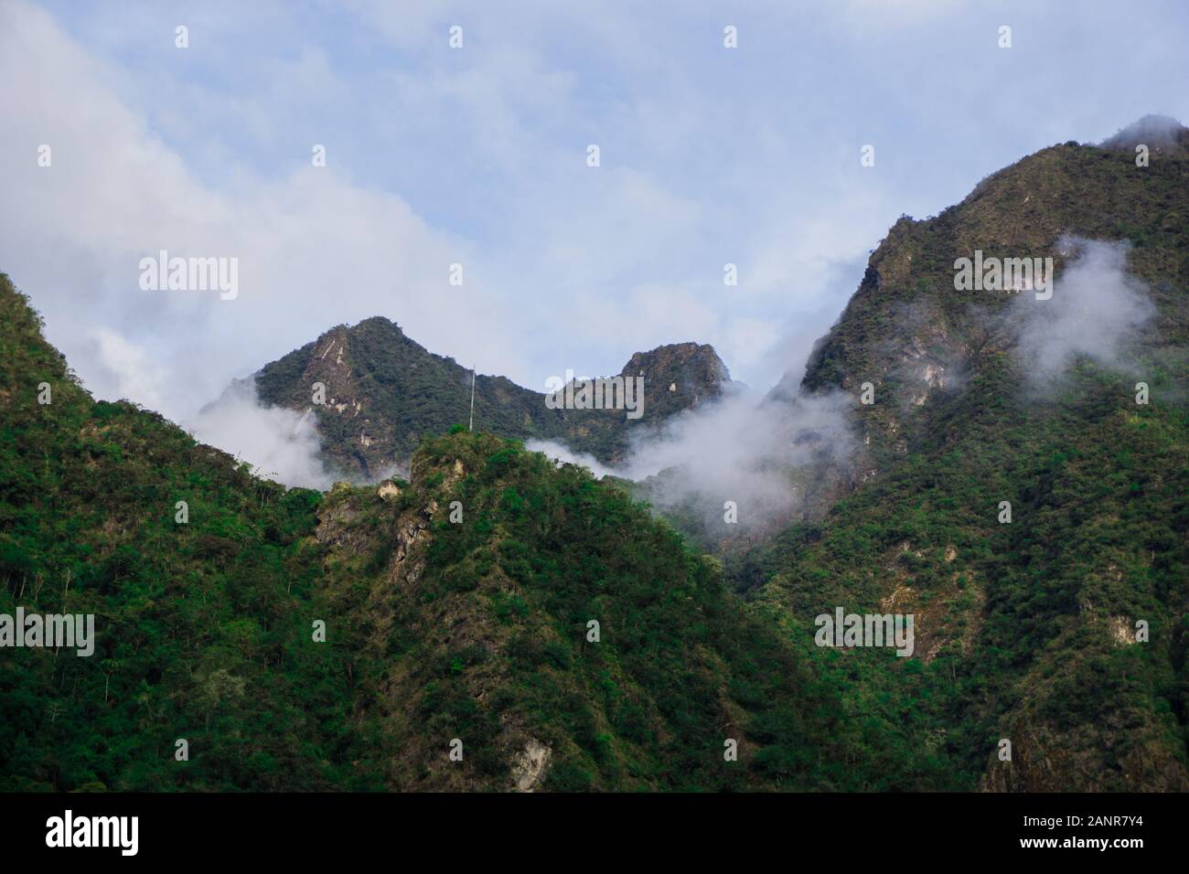 Le montagne della Valle Sacra degli Incas Foto Stock