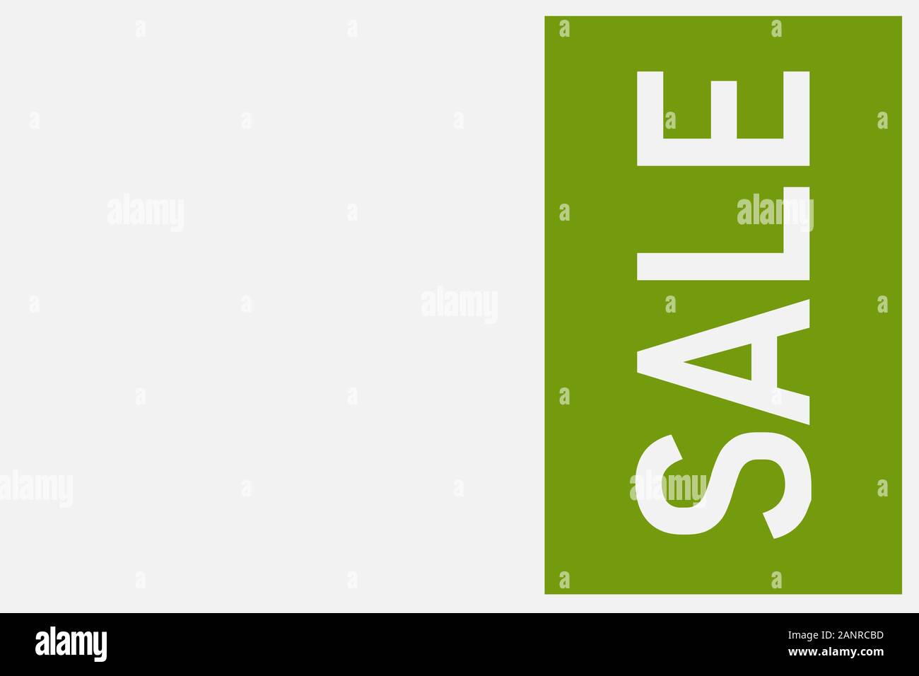 Molla di iscrizione in vendita in bianco e toni di verde. Illustrazione Vettoriale