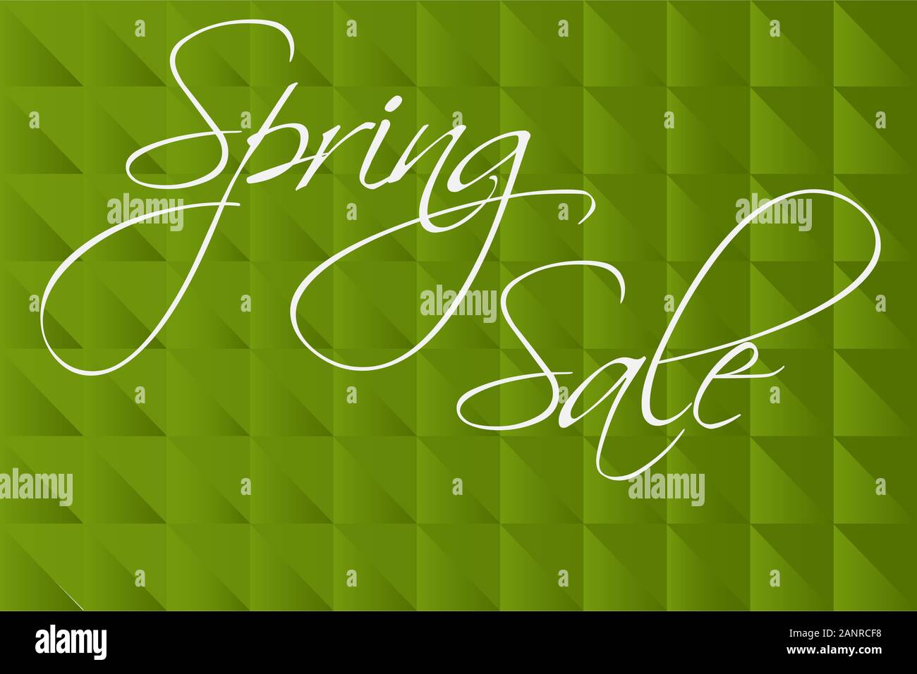 Molla di iscrizione in vendita in bianco e toni di verde. Illustrazione Vettoriale