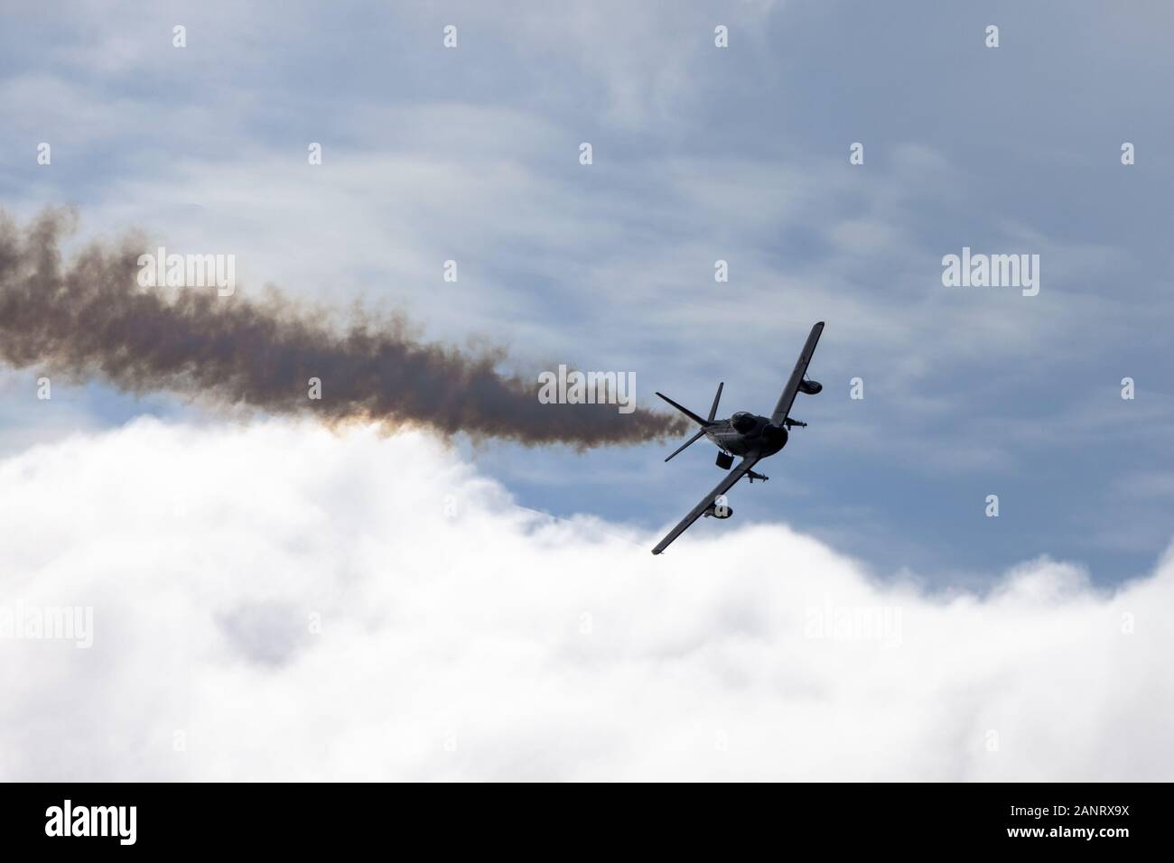 Ex Royal Australian Air Force (RAAF) Commonwealth Aircraft Corporation CA-27 Sabre (F-86 Sabre) aerei jet VH-IPN. Foto Stock