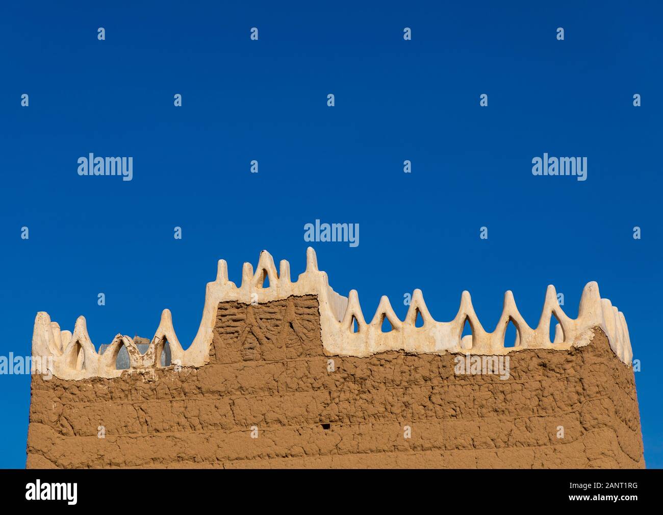 Tradizionale casa di fango lacune, Najran provincia Najran, Arabia Saudita Foto Stock