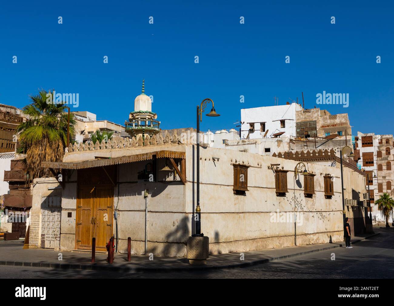 Vecchia casa in al-Balad trimestre, Mecca provincia, Jeddah, Arabia Saudita Foto Stock