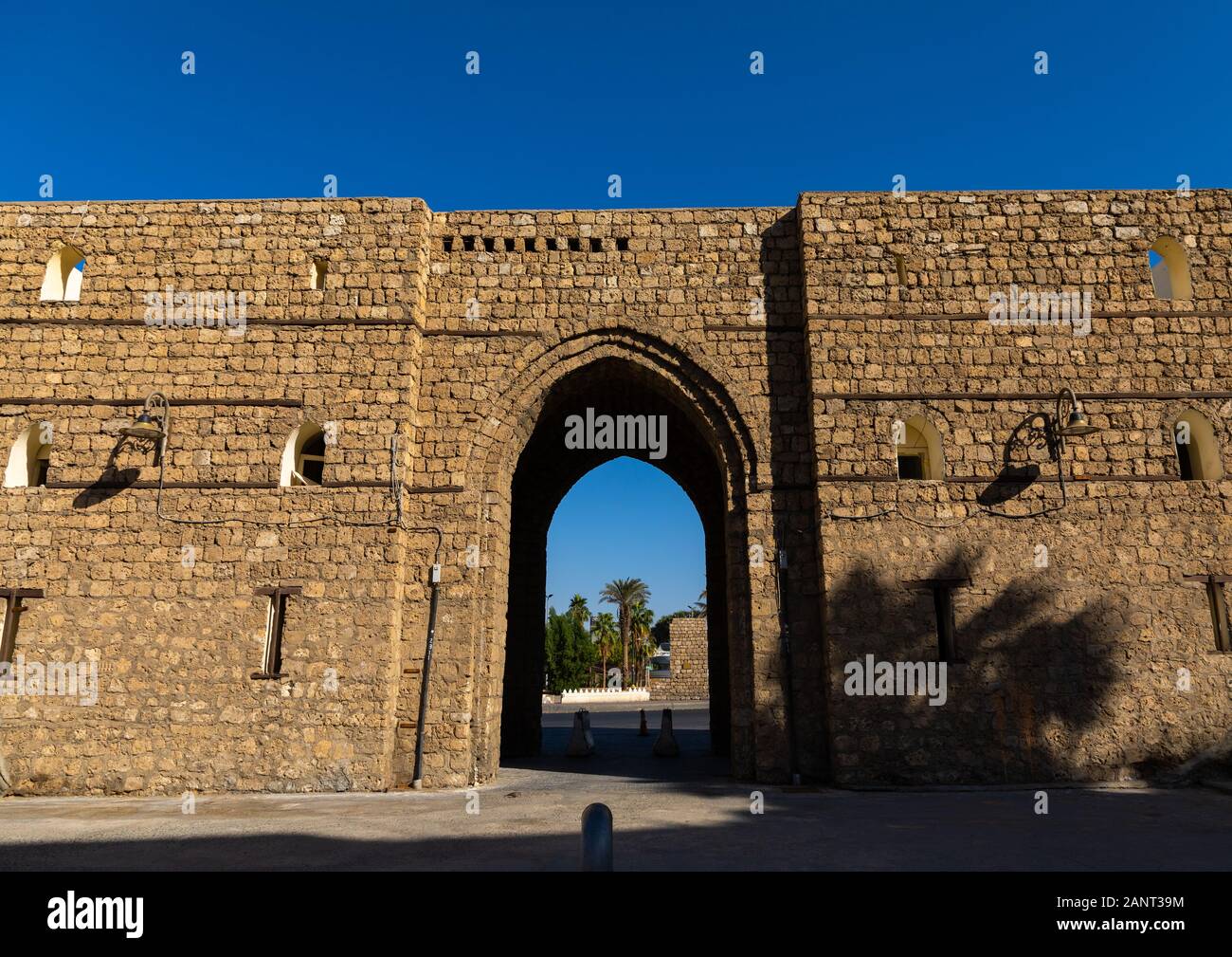 Bab Sharif city gate, Mecca provincia, Jeddah, Arabia Saudita Foto Stock