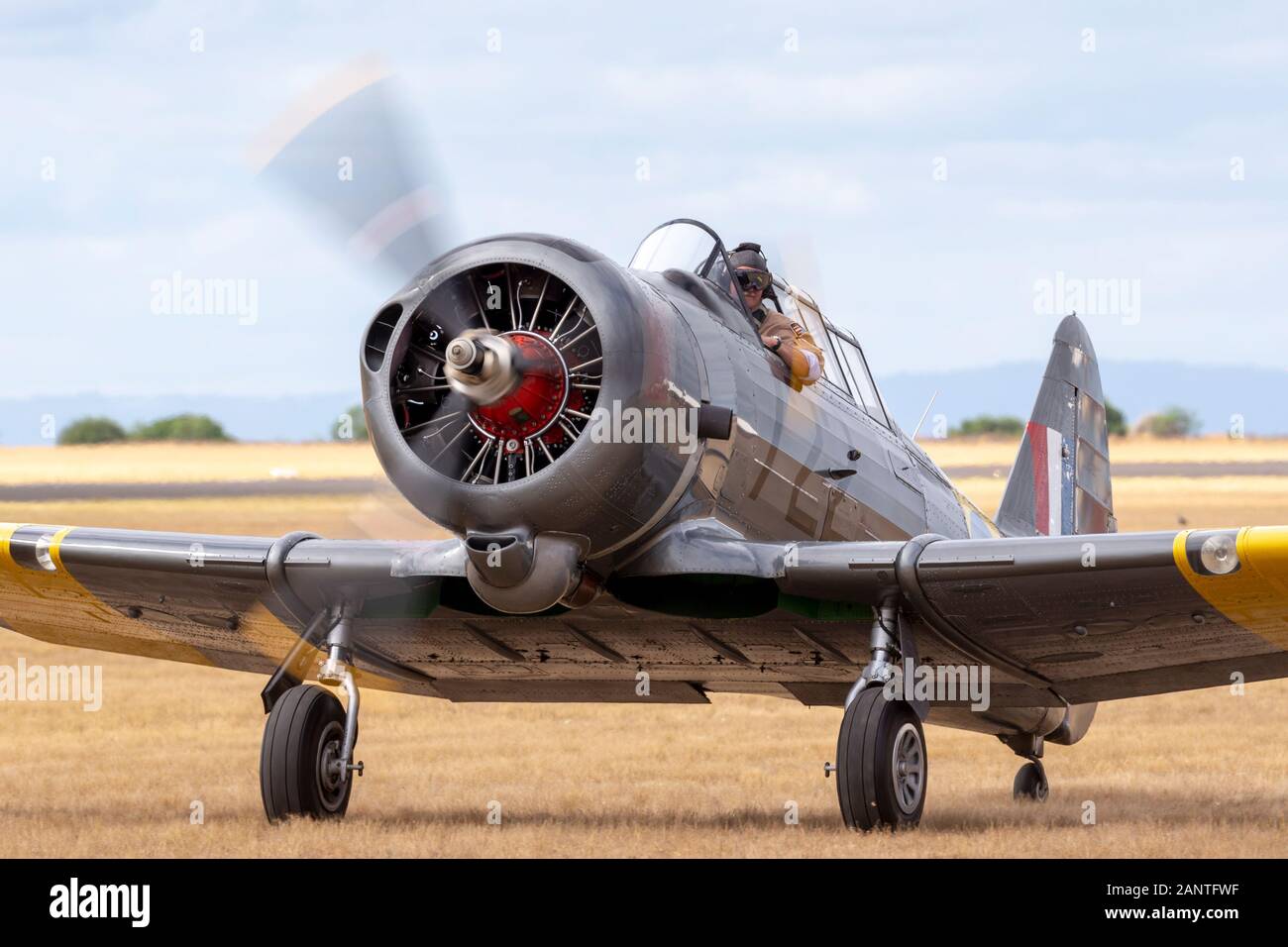 Commonwealth Aircraft Corporation CA-16 Wirraway VH-CAC un australiano ha progettato e costruito il trainer aeromobili utilizzati dalla Royal Australian Air Force (RAAF Foto Stock