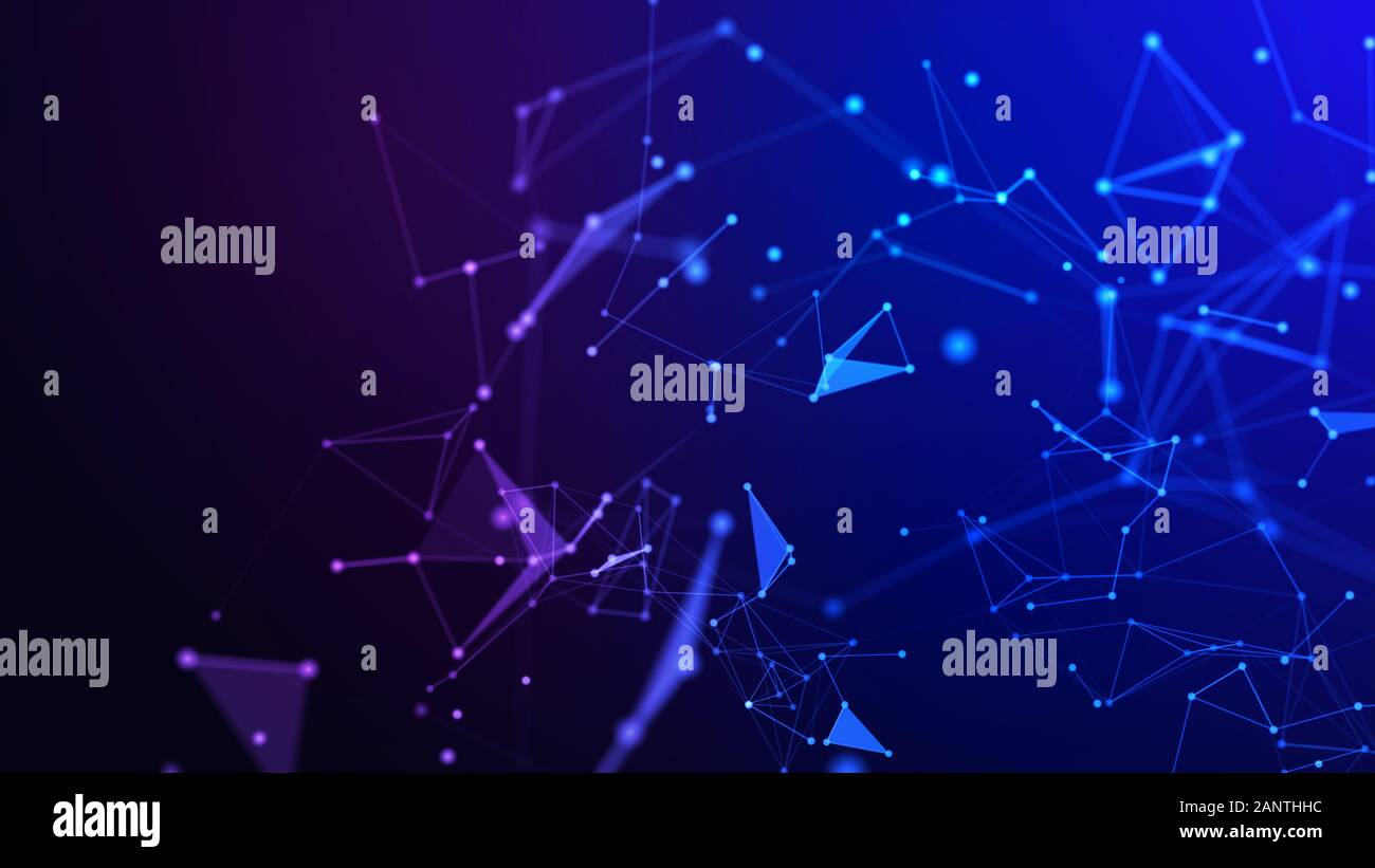 Concetto di rete, di comunicazione di internet. 3d'illustrazione. Foto Stock