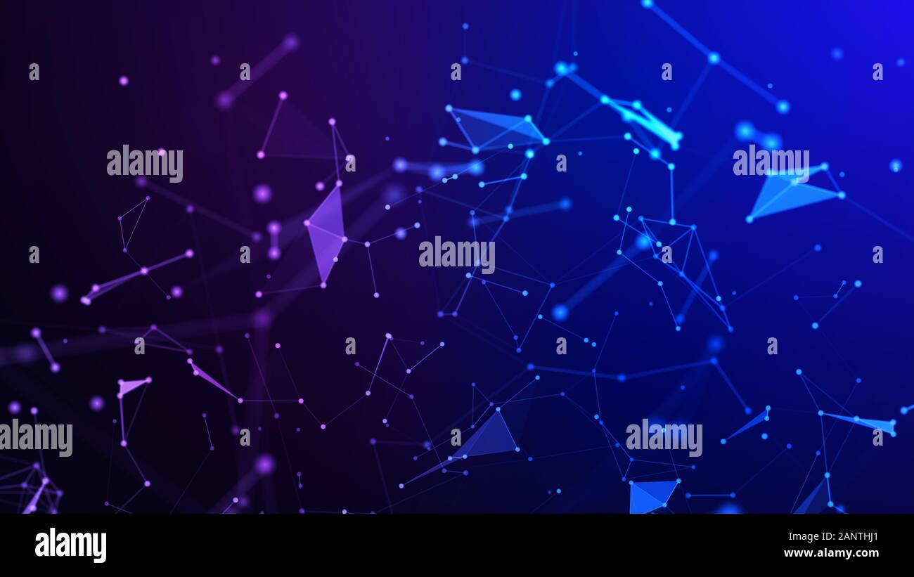 Concetto di rete, di comunicazione di internet. 3d'illustrazione. Foto Stock