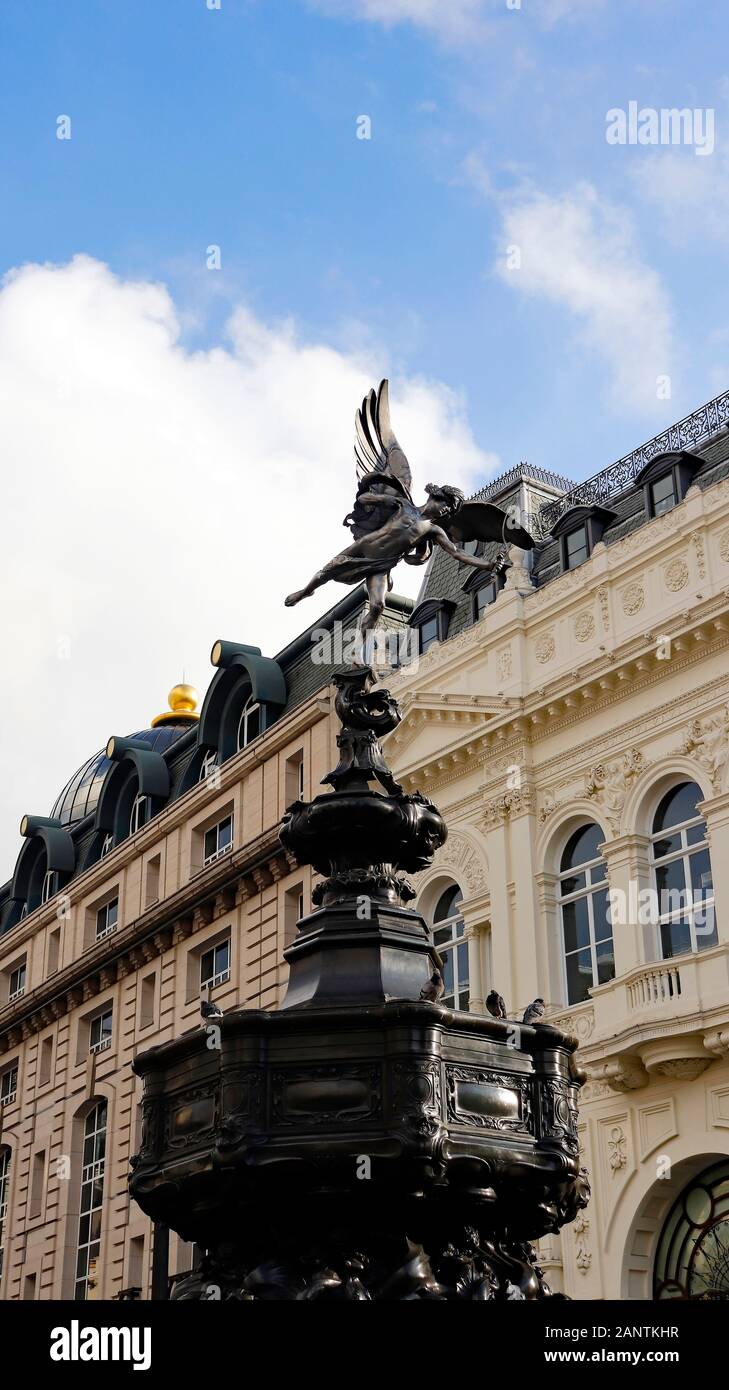 Eros, a Piccadilly Circus a Londra. Foto Stock