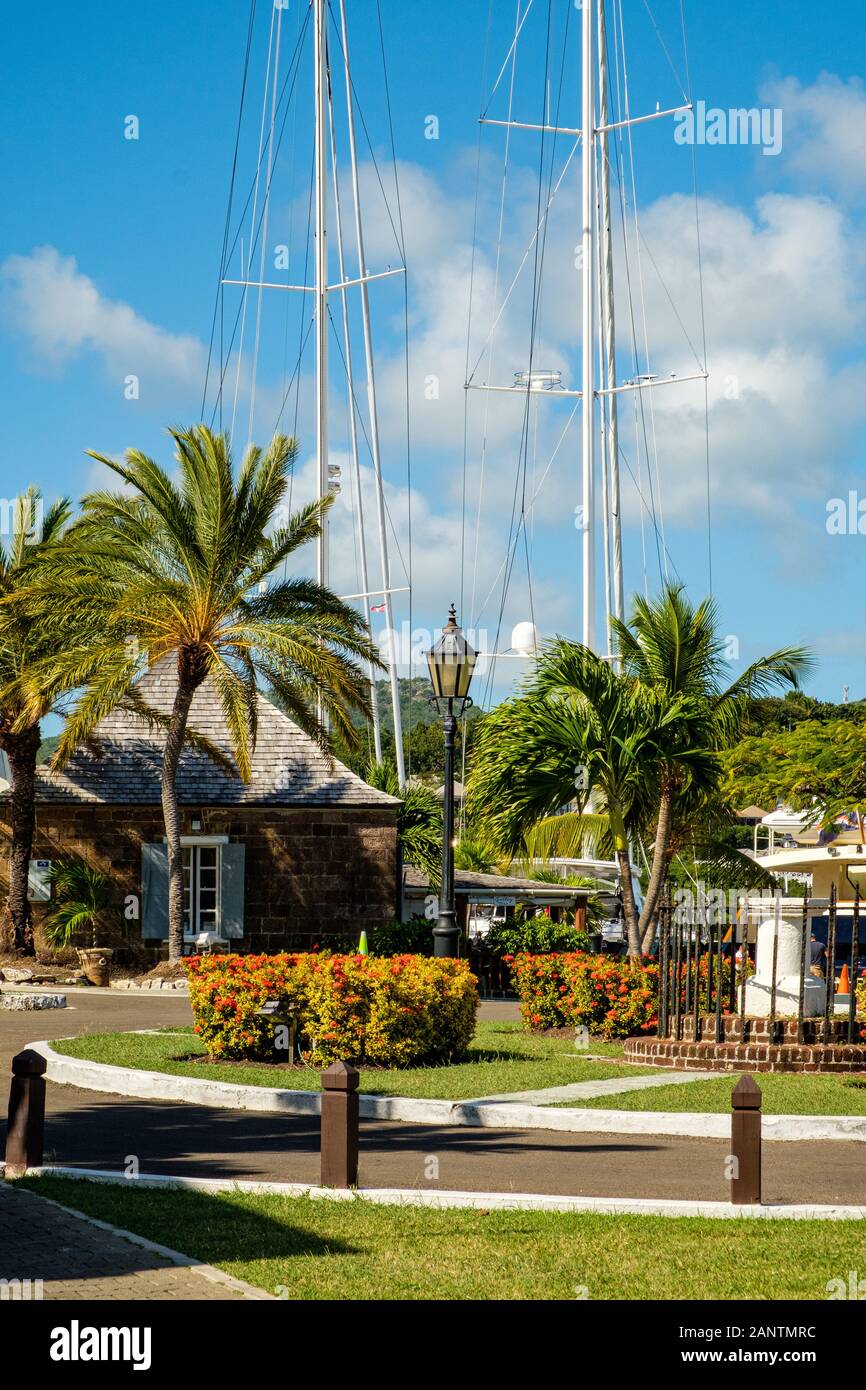 Cotton Club Boutique, Seamans Galley, Nelson's Dockyard, English Harbour, Antigua Foto Stock