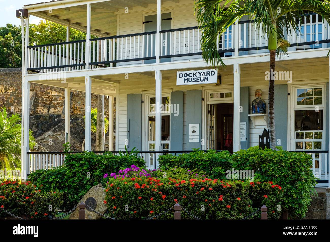 Dockyard Museum, Nelson's Dockyard, English Harbour, Antigua Foto Stock