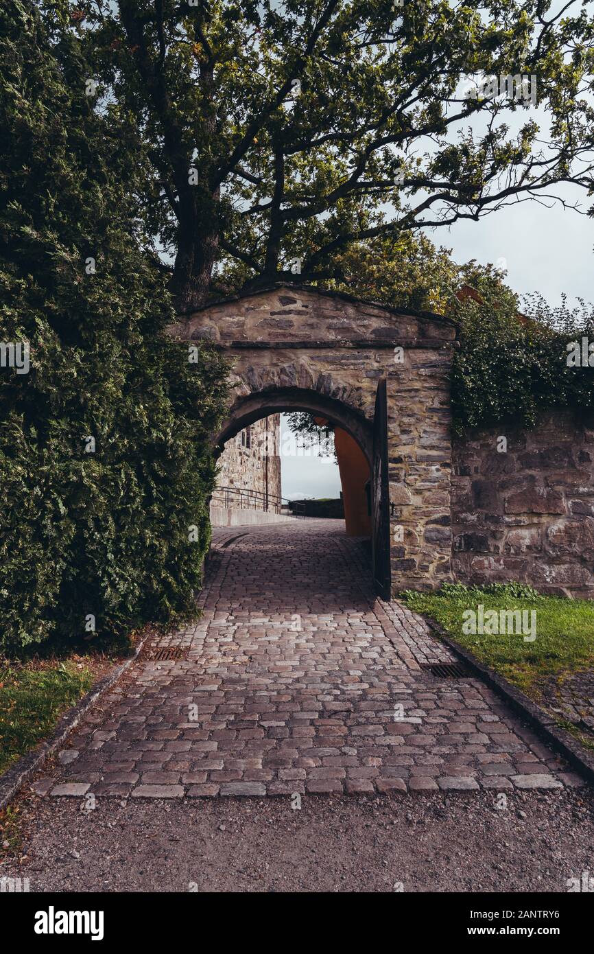 Fortezza Christiansholm a Kristiansand in Norvegia è stato costruito per difendere la città nel 1672 Foto Stock