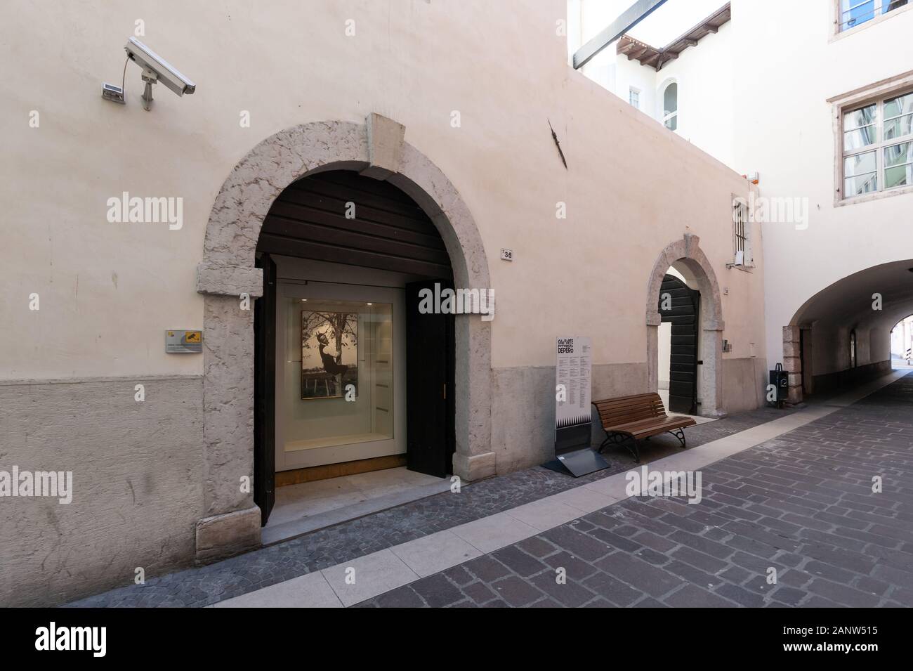 Casa Futurista Depero a Rovereto e Trento, Italia - Futurismo italiano arte museo dedicato al pittore futurista e designer di Fortunato Depero, esterna Foto Stock
