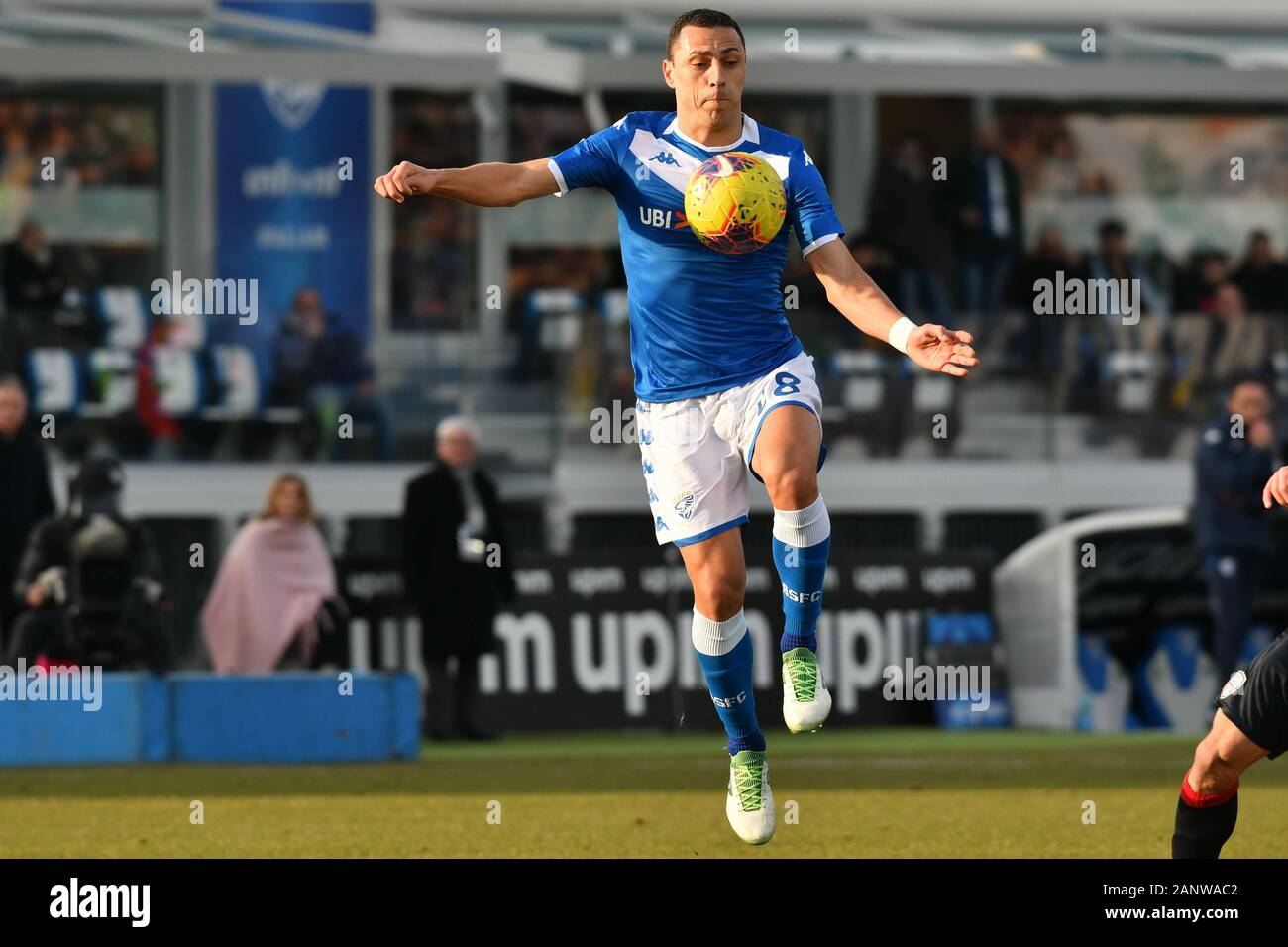 Brescia, Italia, 19 gen 2020, romulo brescia durante Brescia vs Cagliari - Calcio italiano di Serie A uomini campionato - Credito: LPS/Alessio Tarpini/Alamy Live News Foto Stock
