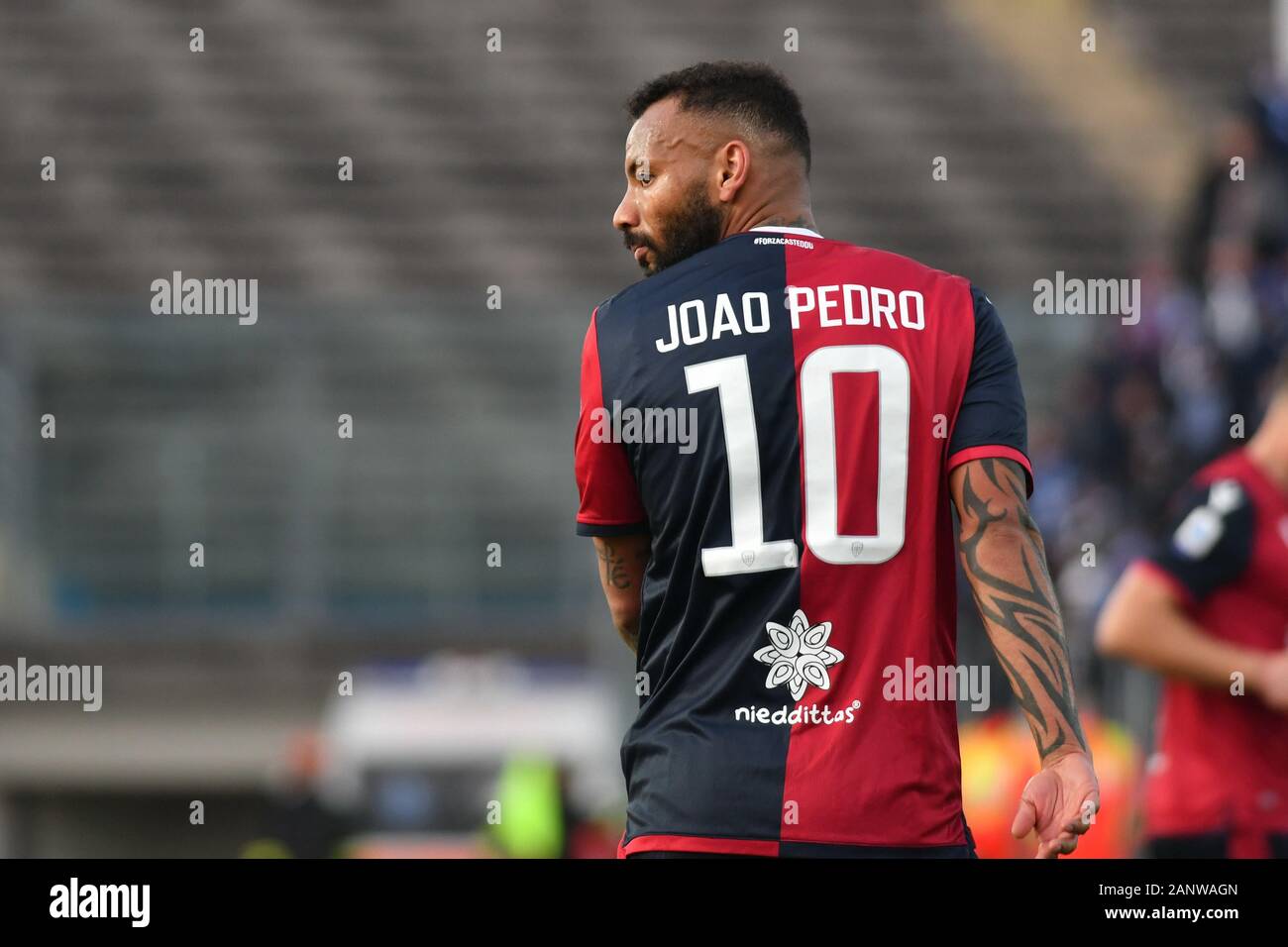 Brescia, Italia, 19 gen 2020, João Pedro cagliari durante Brescia vs Cagliari - Calcio italiano di Serie A uomini campionato - Credito: LPS/Alessio Tarpini/Alamy Live News Foto Stock