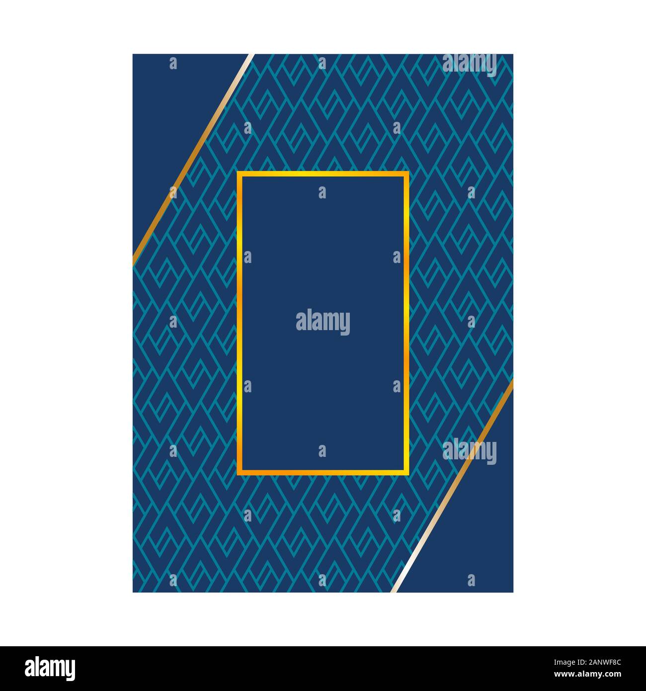 Modello di ornamento pagina Layout di copertura per matrimoni, menu prenota modello di progettazione Illustrazione Vettoriale