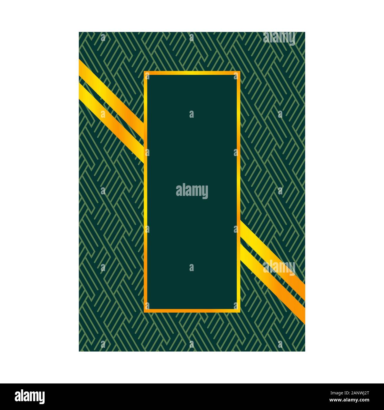 Modello di ornamento pagina Layout di copertura per matrimoni, menu prenota modello di progettazione Illustrazione Vettoriale