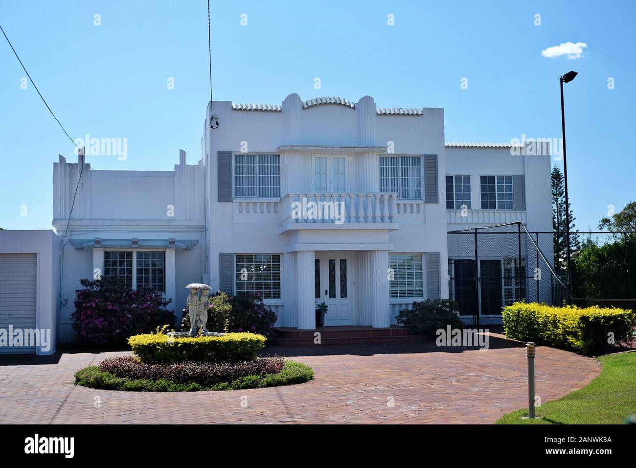 Post War Houses nei sobborghi di Brisbane di Carina, Camp Hill, Seven Hills e Cannon Hill, la loro topografia e i moderni equivalenti 'New queenslander' Foto Stock