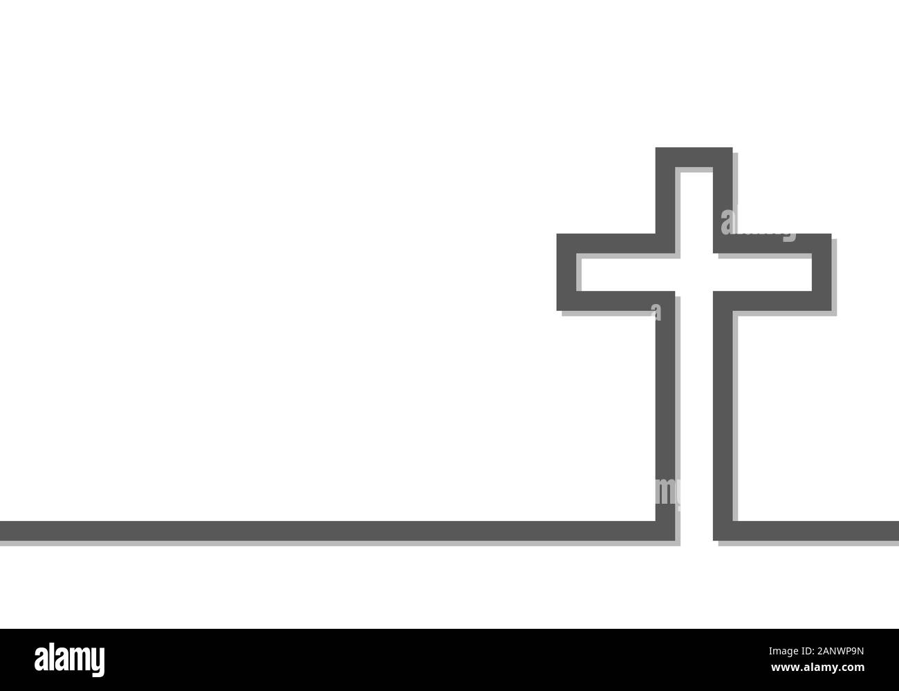 Grigio icona a forma di croce. Illustrazione Vettoriale. Grigio attraversa in linea design su sfondo bianco. Semplice cristiano segno a forma di croce. Illustrazione Vettoriale Grigio icona a forma di croce. Illustrazione Vettoriale. Grigio attraversa in linea design su sfondo bianco. Semplice cristiano segno a forma di croce. Illustrazione Vettoriale