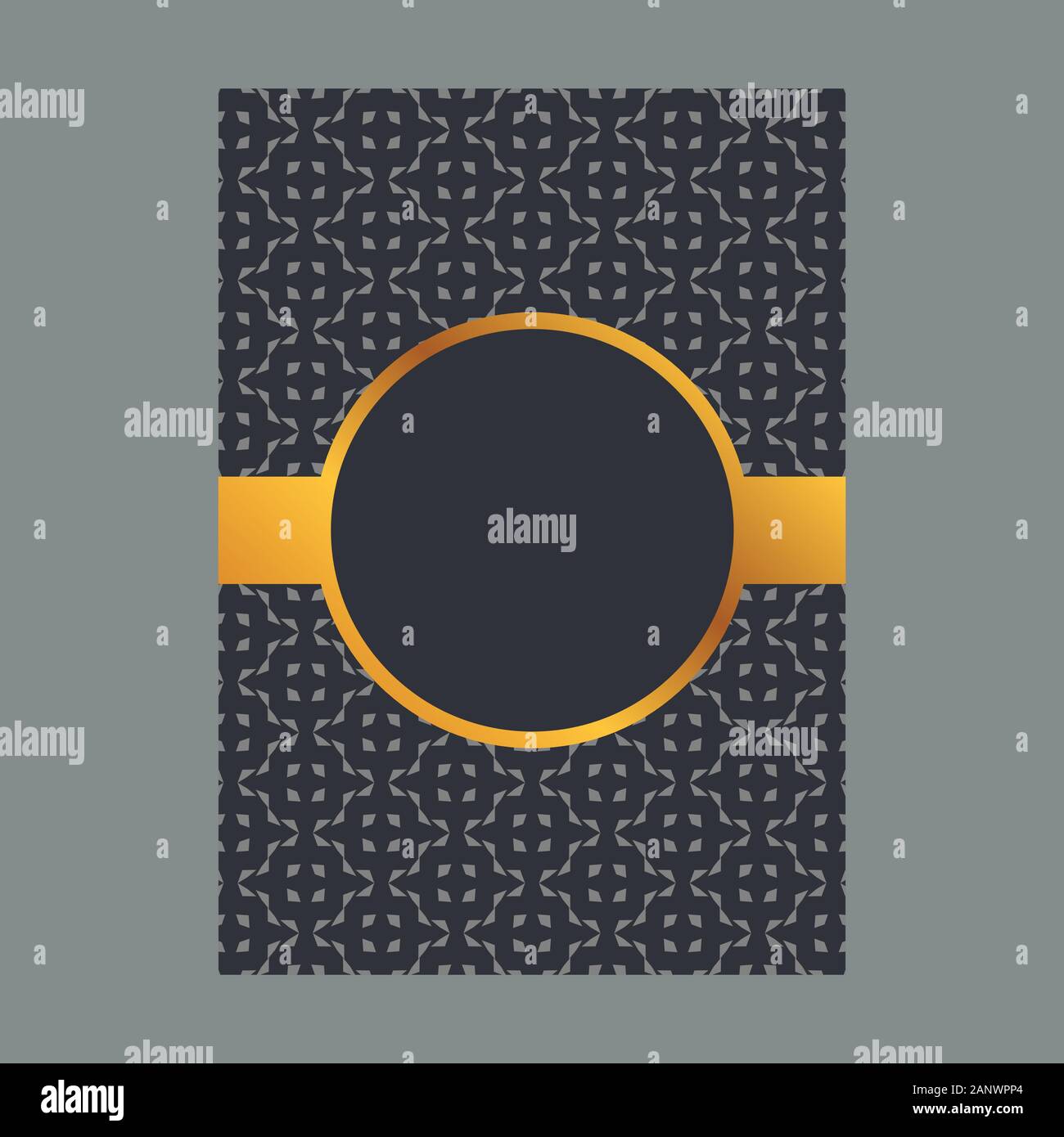 Modello di ornamento pagina Layout di copertura per matrimoni, menu prenota modello di progettazione Illustrazione Vettoriale