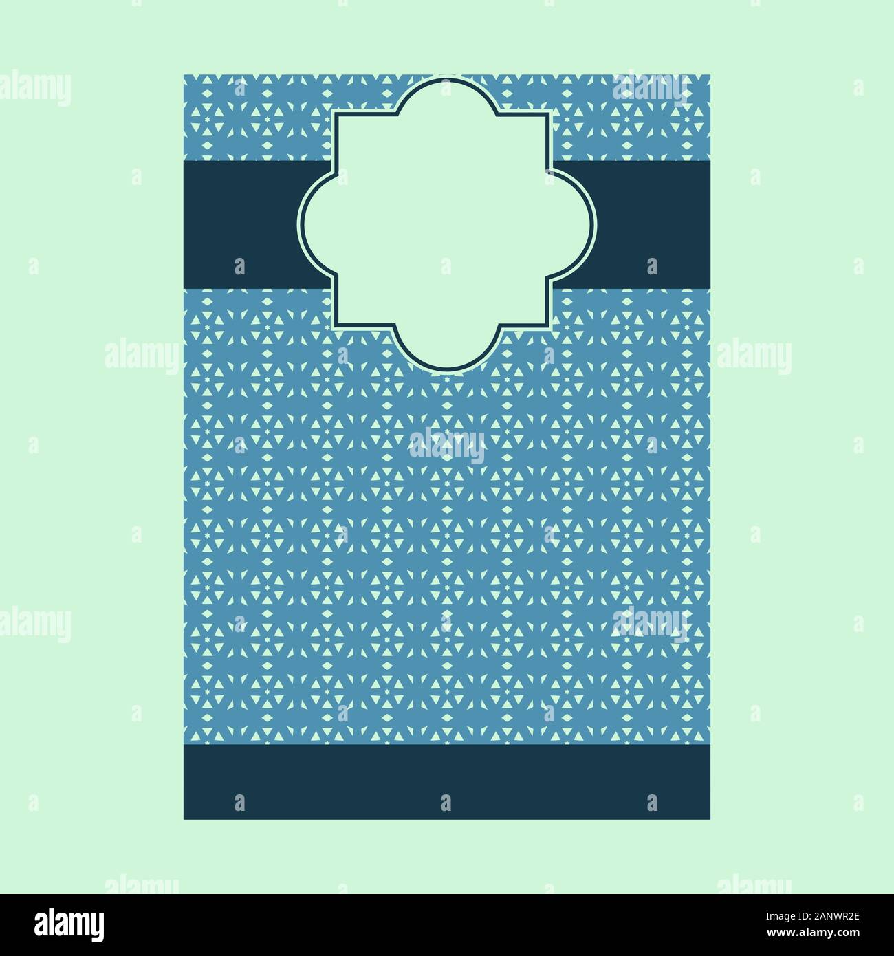 Modello di ornamento pagina Layout di copertura per matrimoni, menu prenota modello di progettazione Illustrazione Vettoriale