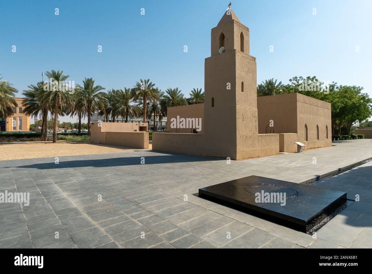Qasr al Muwaiji può essere trovato nella città di Al Ain negli EMIRATI ARABI UNITI Foto Stock