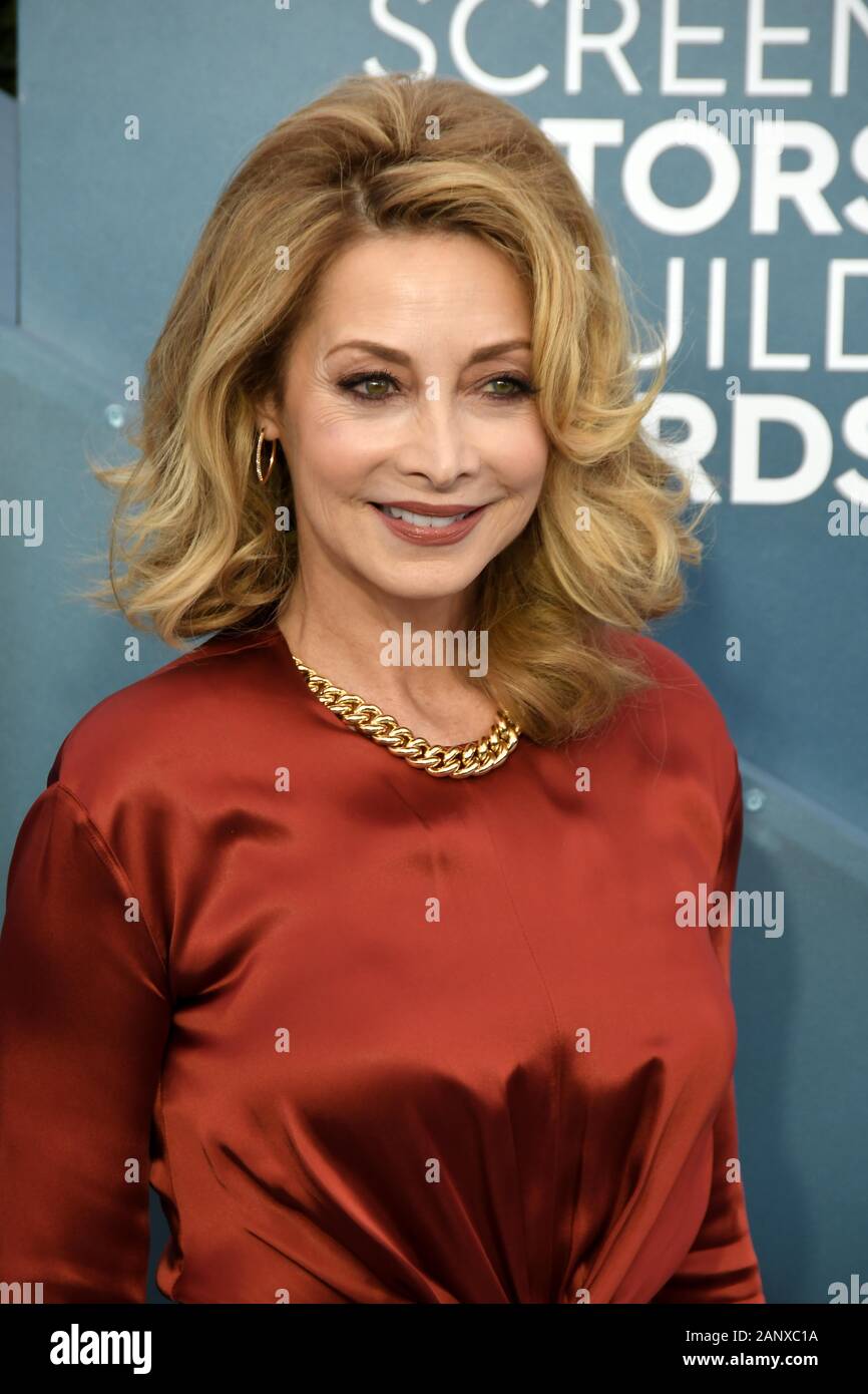 Los Angeles, California, USA. 19 gen 2020. SAG-AFTRA Foundation Secondo Vice Presidente Sharon Lawrence arriva per la XXVI edizione Screen Actors Guild Awards presso lo Shrine Auditorium on gennaio 19, 2020 a Los Angeles, California. (Foto di Sthanlee B. Mirador/Sipa USA) Credito: Sipa USA/Alamy Live News Foto Stock